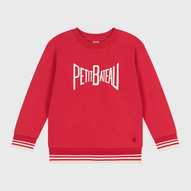 
T-shirt de la ligne Vêtements Enfant Petit Bateau en tissu molletonné doux et confortable.
Encol...