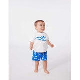 TEE SHIRT MC - PETIT BATEAU - Colore: Azzurro - Stagione: Primavera-Estate
