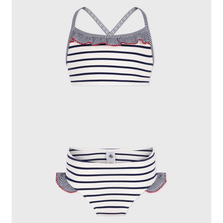 
Costume da bagno a 2 pezzi in poliammide della Linea Abbigliamento Bambina Petit Bateau.
Corpett...
