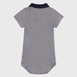 BODY MC COL POLO - PETIT BATEAU - Colore: Blu - Stagione: Primavera-Estate