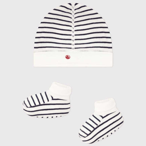 BONNET + CHAUSSONS - PETIT BATEAU - Sesso: Unisex - Colore: Blu - Stagione: Primavera-Estate