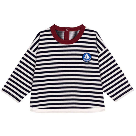 TEE SHIRT ML - PETIT BATEAU - Colore: Blu - Stagione: Primavera-Estate