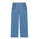 PANTALONE - PETIT BATEAU - Sesso: Bambina - Colore: Blu - Stagione: Primavera-Estate