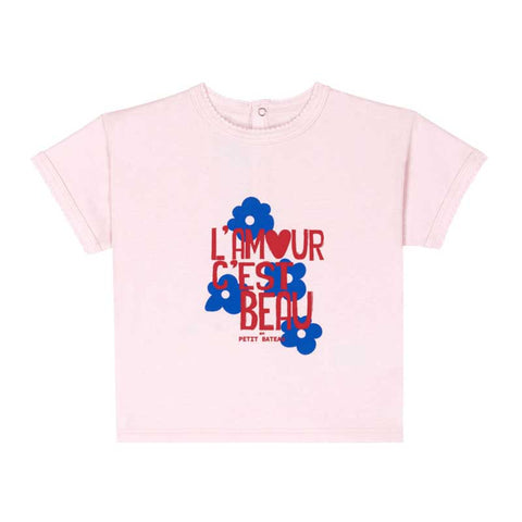 TEE SHIRT MC - PETIT BATEAU - Sesso: Bambina - Colore: Rosa - Stagione: Primavera-Estate