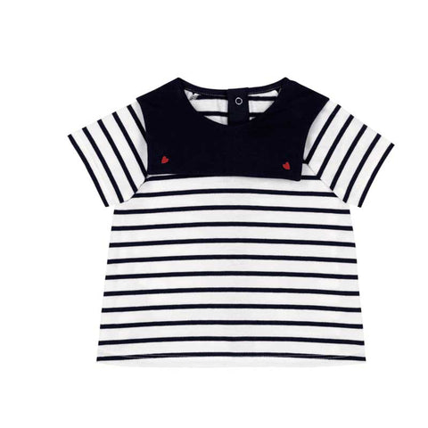 BLOUSE MC - PETIT BATEAU - Sesso: Bambina - Colore: Bianco - Stagione: Primavera-Estate