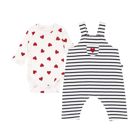 ENSEMBLE SALOPETTE - PETIT BATEAU - Sesso: Unisex - Colore: Bianco - Stagione: Primavera-Estate