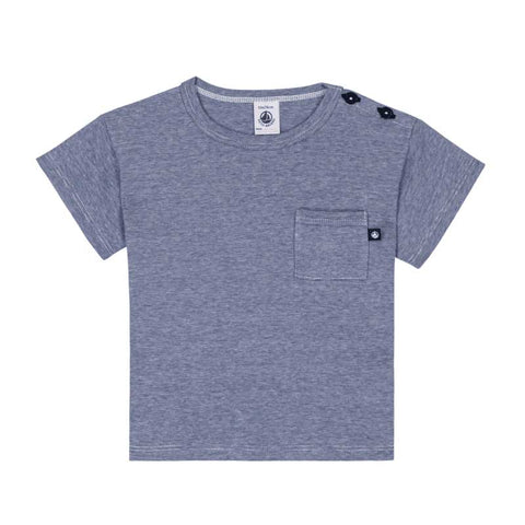 TEE SHIRT MC - PETIT BATEAU - Colore: Blu - Stagione: Primavera-Estate