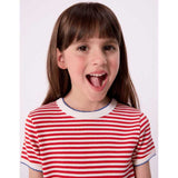TEE SHIRT MC - PETIT BATEAU - Sesso: Bambina - Colore: Rosso - Stagione: Primavera-Estate