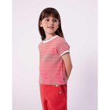 TEE SHIRT MC - PETIT BATEAU - Sesso: Bambina - Colore: Rosso - Stagione: Primavera-Estate