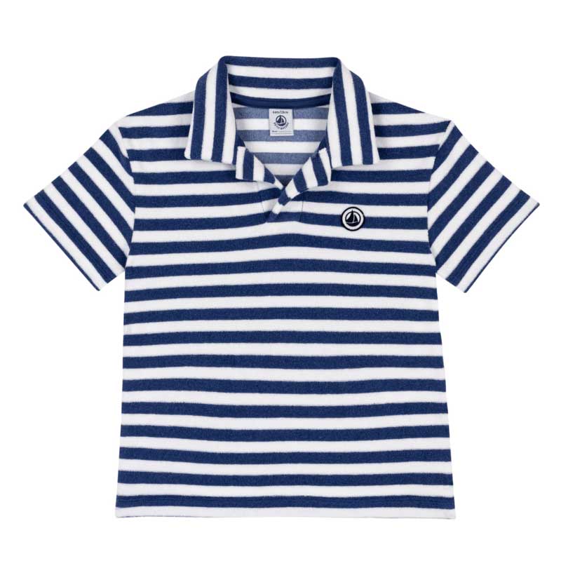 
Polo della Linea Abbigliamento Bambino Petit Bateau in spugna di cotone, un materiale leggero ed...