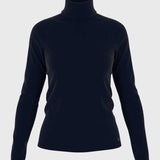MAGLIONE COLLO ALTO MANICA LUNGA - PETIT BATEAU - Sesso: Donna - Colore: Blu - Stagione: Autunno-Inverno