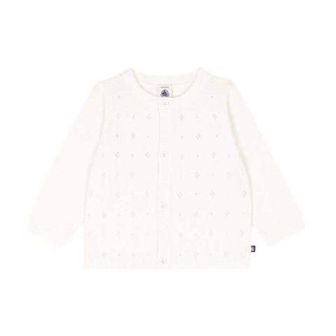 CARDIGAN - PETIT BATEAU - Sesso: Bambina - Colore: Bianco - Stagione: Autunno-Inverno