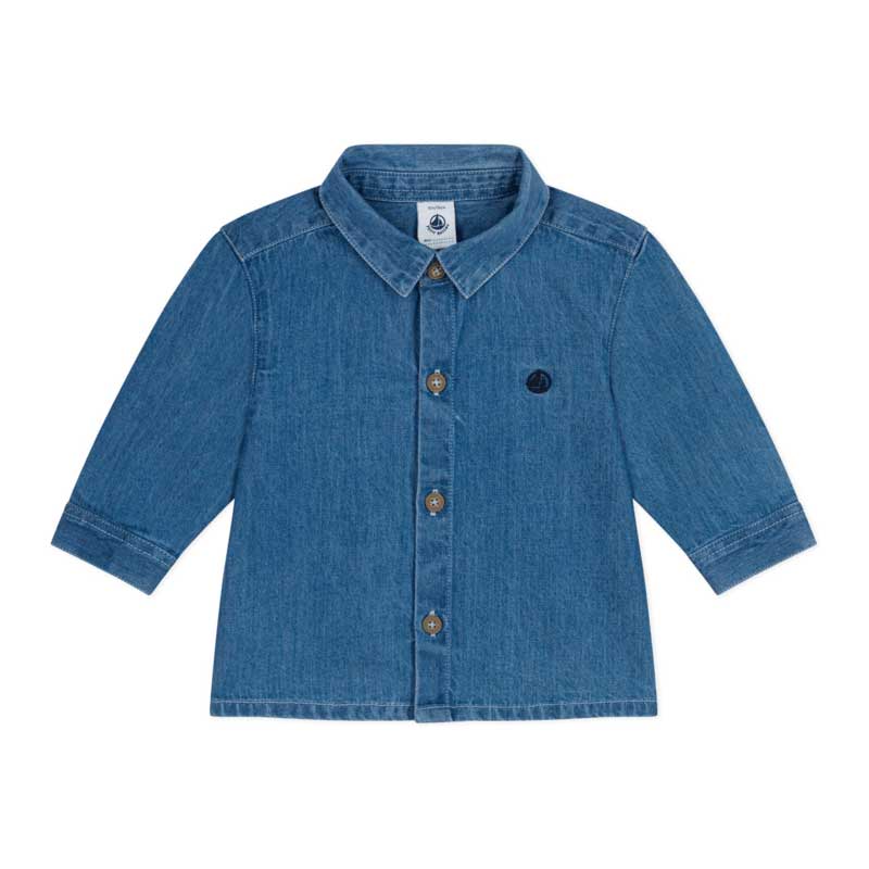 
Camicia della Linea Abbigliamento Bambino Petit Bateau realizzata in denim leggero, un materiale...