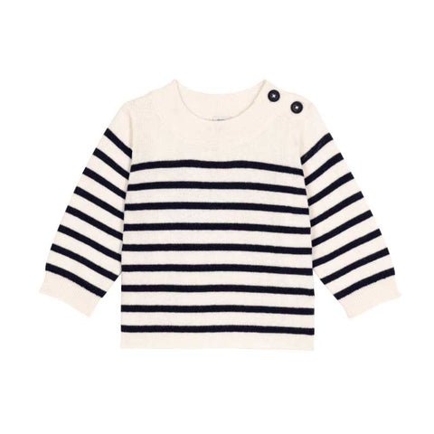 MAGLIONE A RIGHE - PETIT BATEAU - Colore: Blu - Stagione: Autunno-Inverno