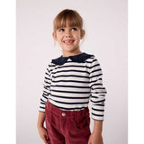 MAGLIONCINO CON COLLO - PETIT BATEAU - Sesso: Bambina - Colore: Bianco - Stagione: Autunno-Inverno