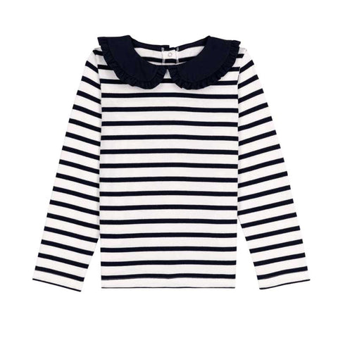 MAGLIONCINO CON COLLO - PETIT BATEAU - Sesso: Bambina - Colore: Bianco - Stagione: Autunno-Inverno
