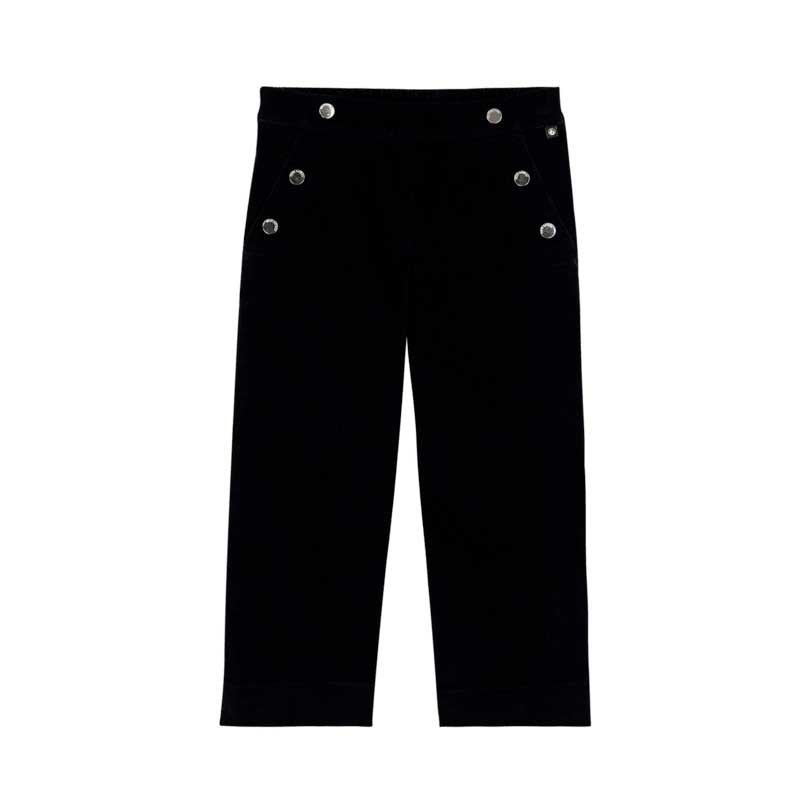 
Pantaloni della Linea Abbigliamento Bambina Petit Bateau in velluto a costine, comodo e alla mod...