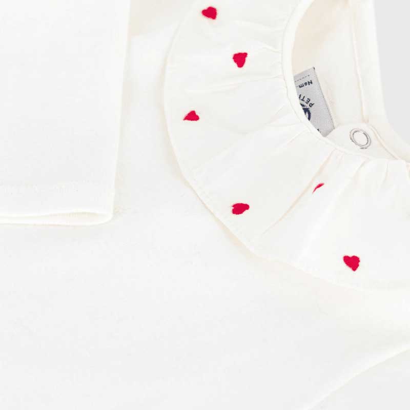 
Body of the Petit Bateau Girls' Clothing Line in 1x1 ribbed fabric, a stretchy and comfortable m...