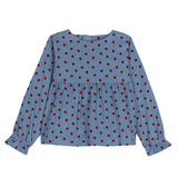 BLOUSE ML - PETIT BATEAU - Sesso: Bambina - Colore: Blu - Stagione: Autunno-Inverno