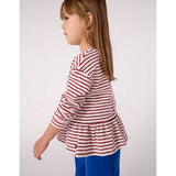 MAGLIONCINO CON VOLANT - PETIT BATEAU - Sesso: Bambina - Colore: Rosso - Stagione: Autunno-Inverno