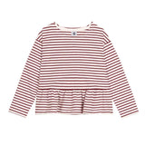 MAGLIONCINO CON VOLANT - PETIT BATEAU - Sesso: Bambina - Colore: Rosso - Stagione: Autunno-Inverno