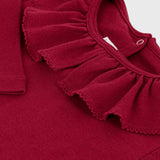 TEE SHIRT MANICA LUNGA - PETIT BATEAU - Sesso: Bambina - Colore: Rosso - Stagione: Autunno-Inverno