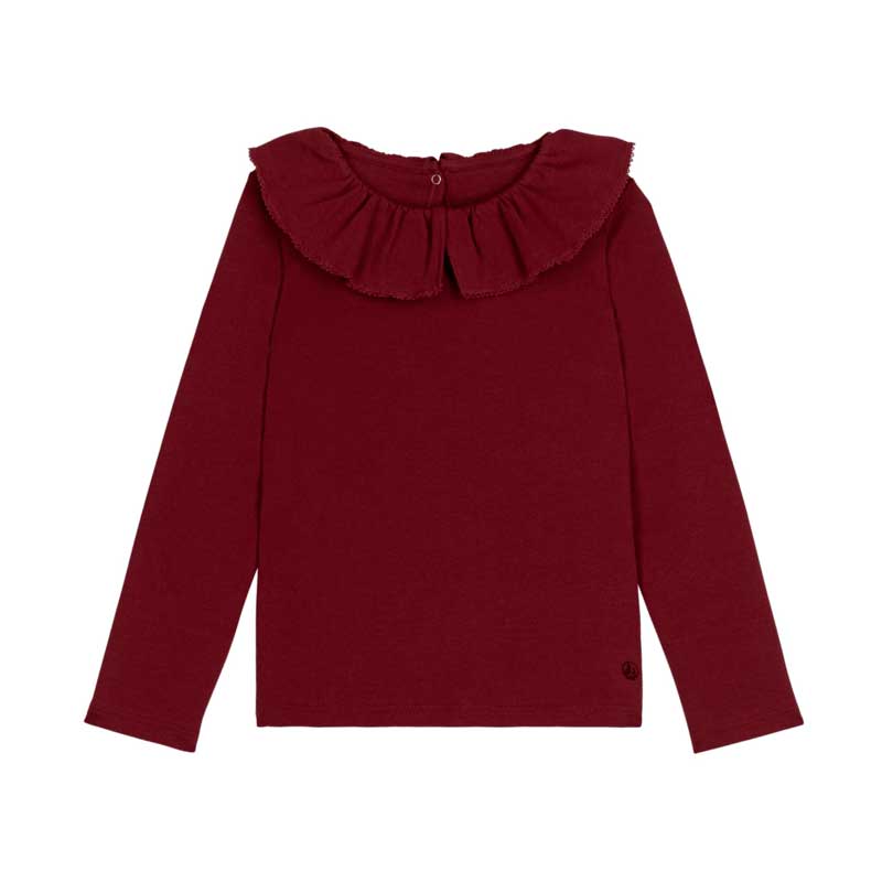 
T-shirt from the Petit Bateau Girls' Clothing Line made of 1x1 ribbed fabric, a flexible and com...