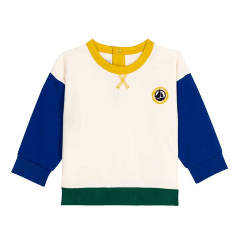 FELPA - PETIT BATEAU - Colore: Bianco - Stagione: Autunno-Inverno