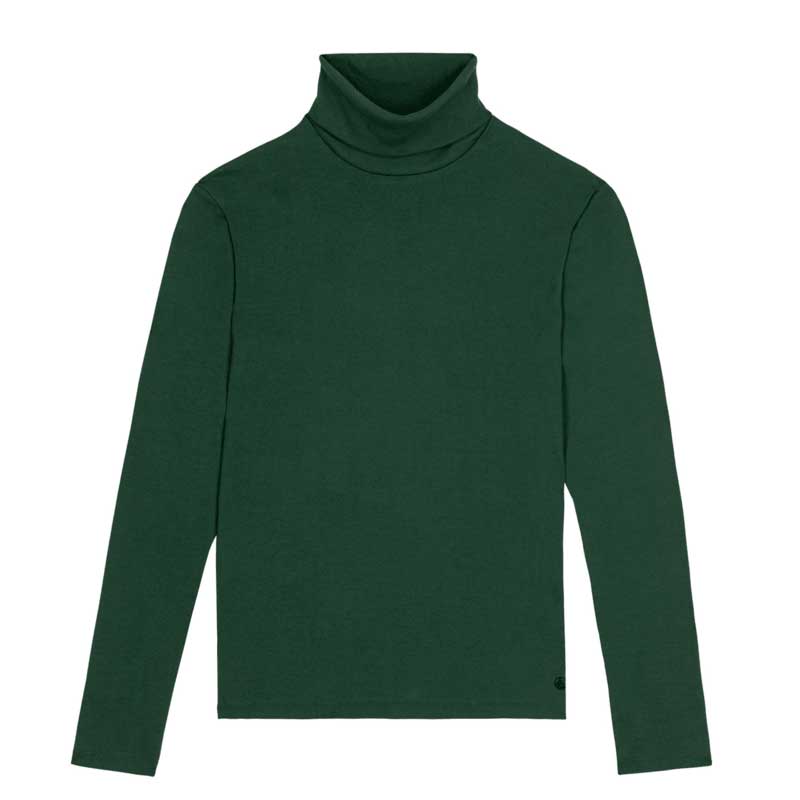 
Turtleneck from the Women's Clothing Line Petit Bateau in 1x1 ribbed fabric, a flexible and comf...