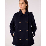 CAPPOTTINO CORTO IN PANNO - PETIT BATEAU - Sesso: Donna - Colore: Blu - Stagione: Autunno-Inverno