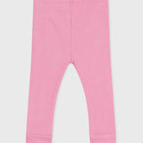 Leggings rosa a costine per bambina