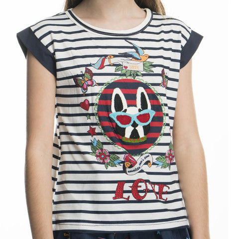 MALTESE T-SHIRT PRINT - ROSALITA SENORITAS - Sesso: Bambina - Colore: uni - Stagione: Primavera-Estate