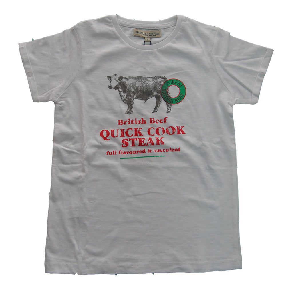 Ensemble deux pièces de la ligne vêtements enfant Silvian Heach. T-shirt uni avec impression sur ...