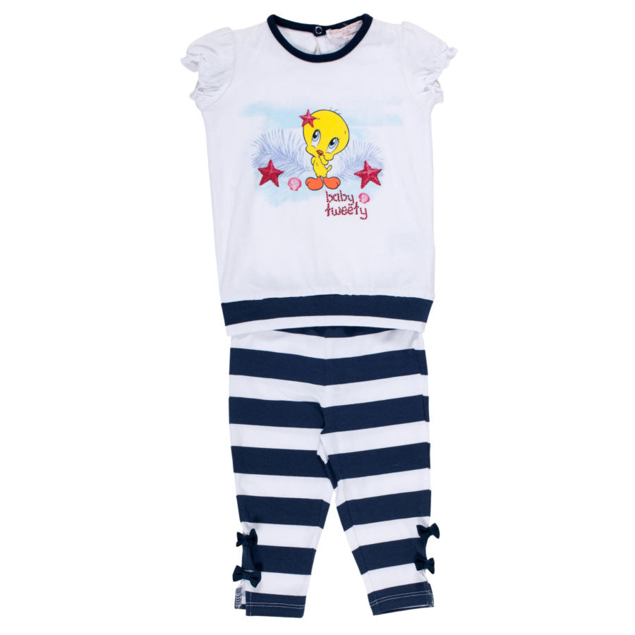 Ensemble deux pièces de la ligne vêtements fille Silvian Heach Kids ; composé de : t-shirt avec m...
