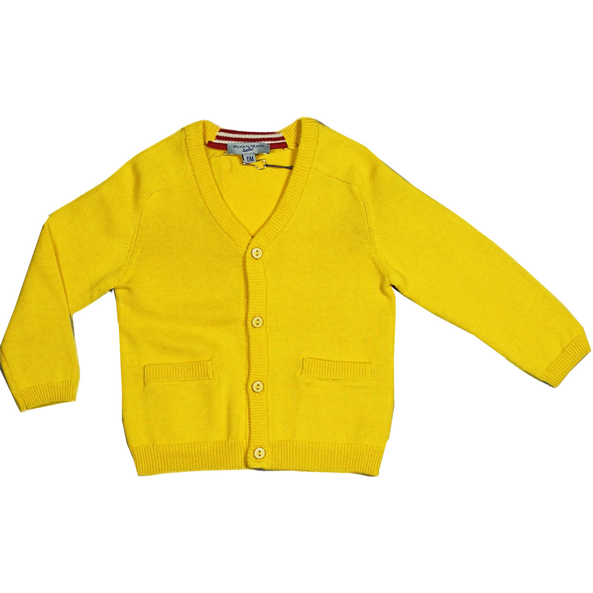 Cardigan della linea abbigliamento bambino Silvian Heach Kids, con scollo a v e taschine sul dava...