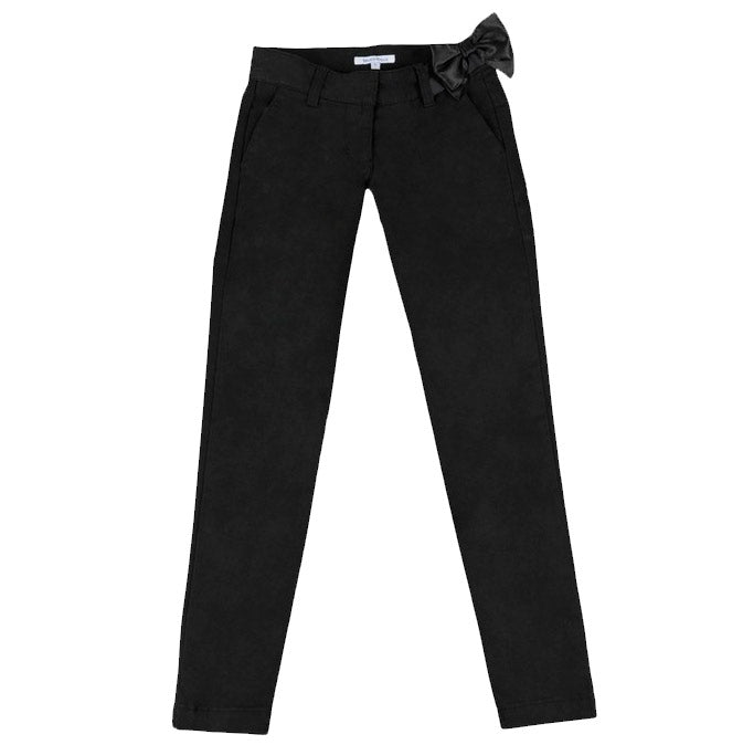 Pantalon cigarette de la ligne vêtements fille Silvian Heach à taille basse, taille réglable avec...