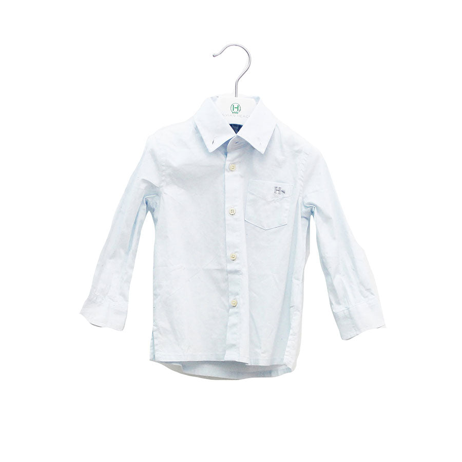 Camisa de la línea de ropa infantil Silvian Heach Kids manga larga bebé, cuello button down, lisa...