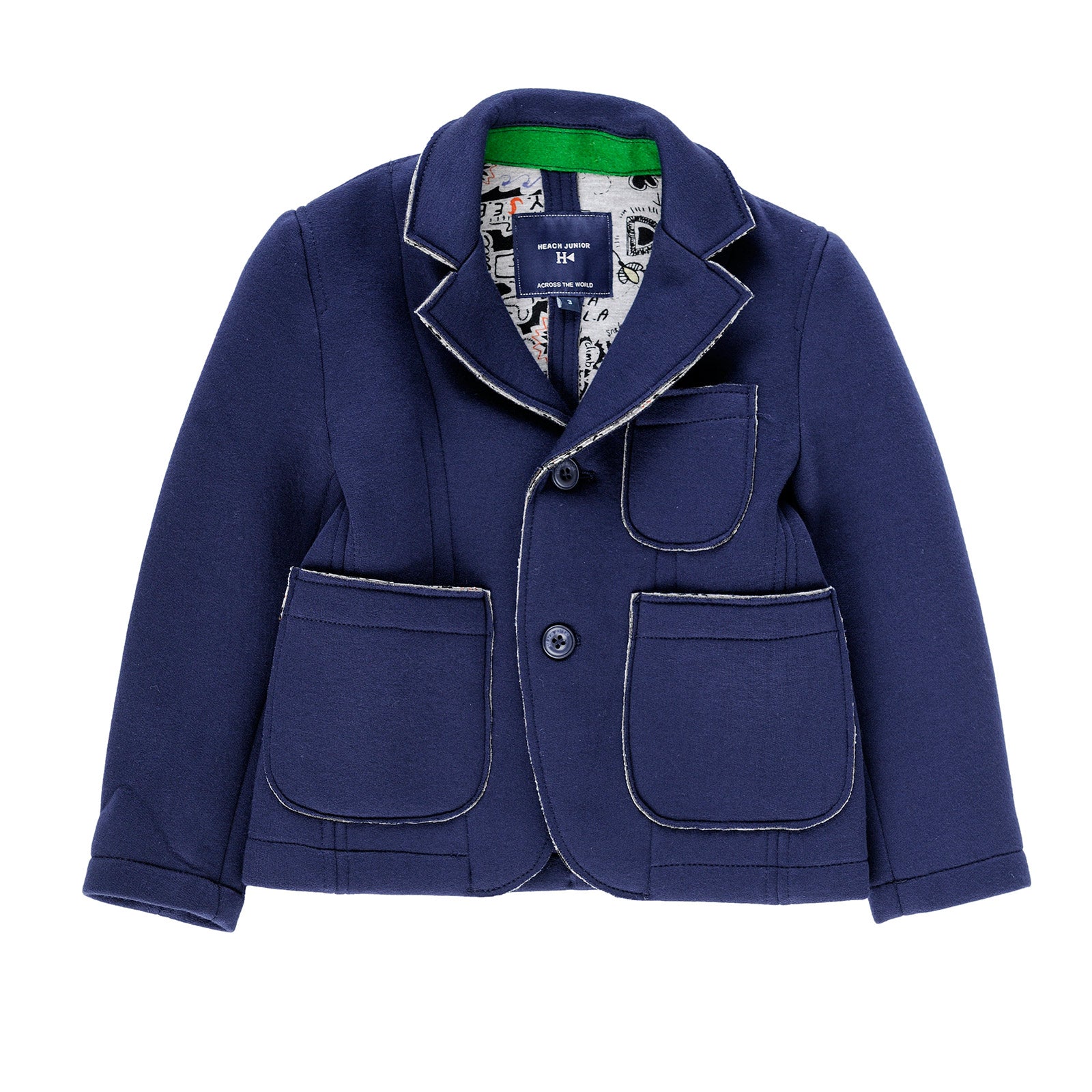 Veste de la ligne vêtements enfant Silvian Heach Kids sportive en tissu type combinaison ; à l'in...