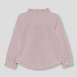 CAMICIA A RIGHE CON ROUCHES