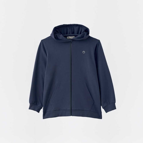 FELPA CON ZIP E CAPPUCCIO