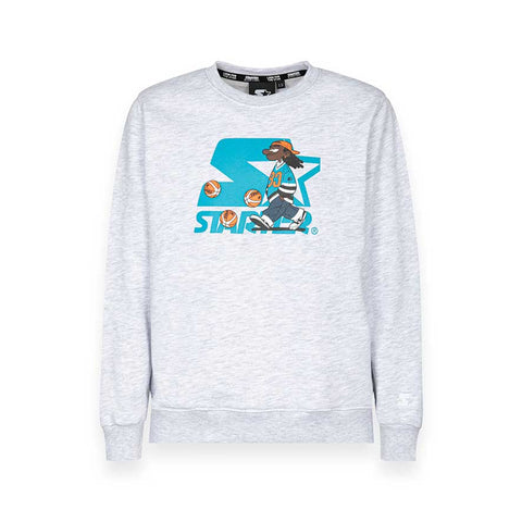 FELPA GIROGOLA - STARTER - Colore: Grigio - Stagione: Primavera-Estate