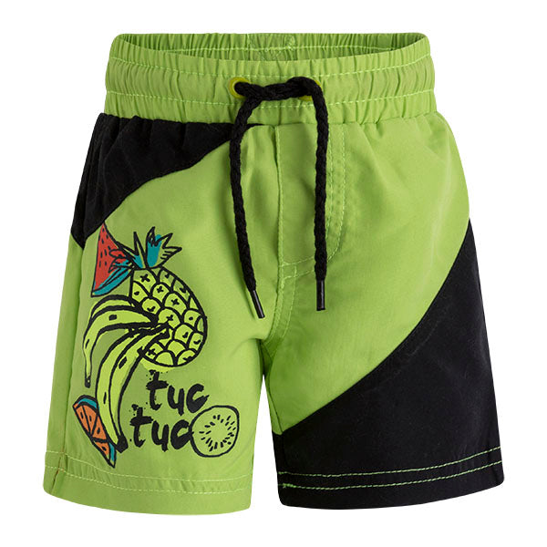 Boxer de mer de la ligne vêtements enfant Tuc Tuc avec combinaison de couleurs
  noir et fluo, co...
