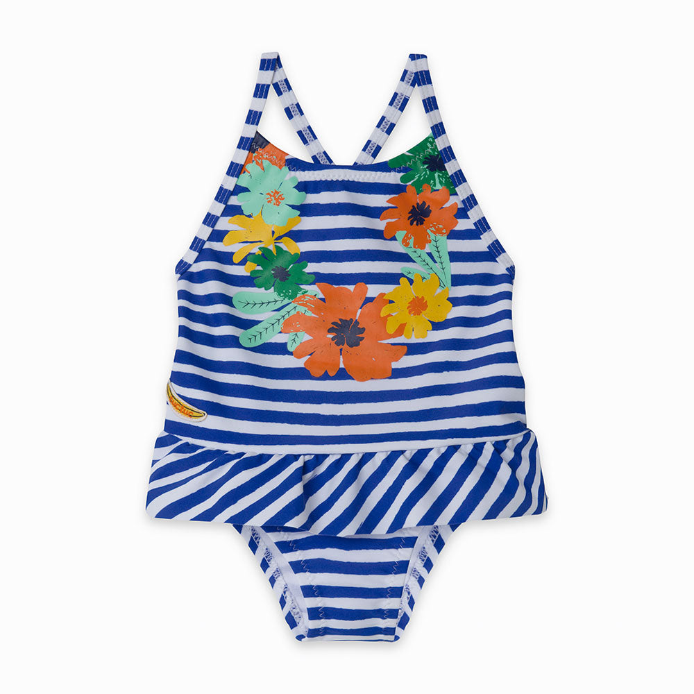 Fai splendere la tua piccola al mare o in piscina con questo adorabile costume intero della Tuc T...