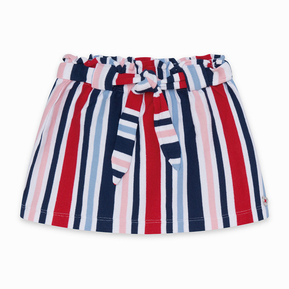 Jupe de la Ligne Vêtements Fille Tuc Tuc avec motif à rayures et ceinture en tissu à la taille.

...