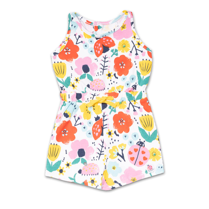 Combinaison avec short de la Ligne Vêtements Fille Tuc Tuc, avec cordon à la taille et boutons-pr...