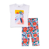 T SHIRT ET LEGGINGS CAPRI JERSEY