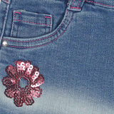 BERMUDA JEANS CON FRANGE