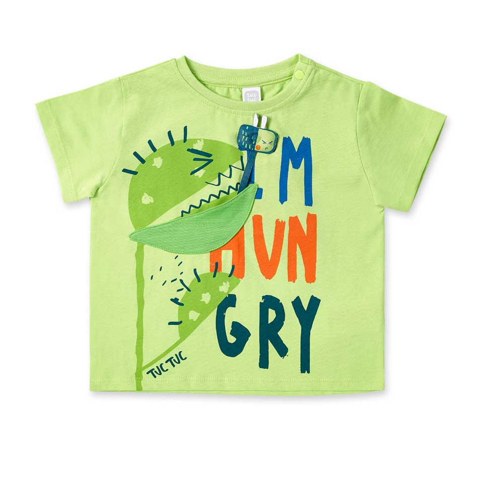 T-shirt à manches courtes de la Ligne Vêtements Enfant Tuc Tuc, avec boutons-pression sur l'épaul...