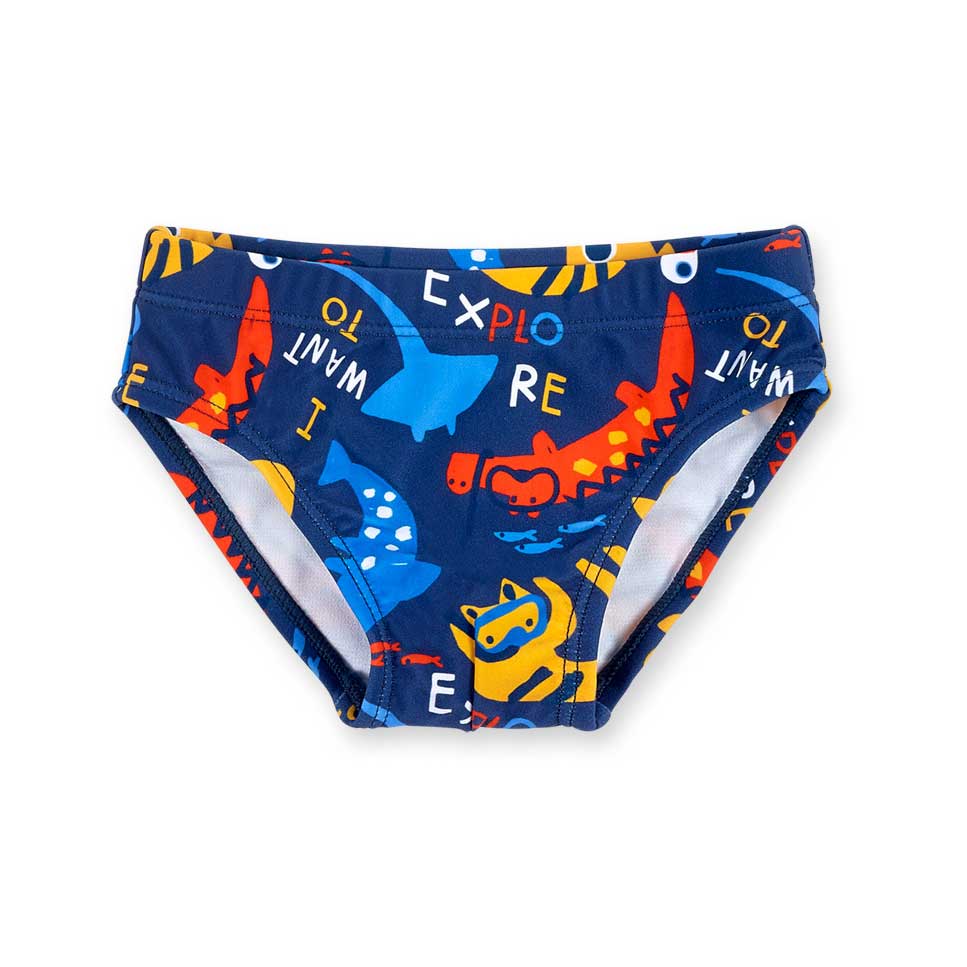 Costume mare della Linea Abbigliamento Bambino Tuc Tuc, con fantasia multicolor all-over.

Compos...