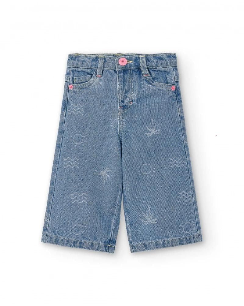 
Denim-Palazzo-Hose aus der Tuc Tuc Girls' Clothing Line mit tropischem Allover-Muster.

 
Zusamm...
